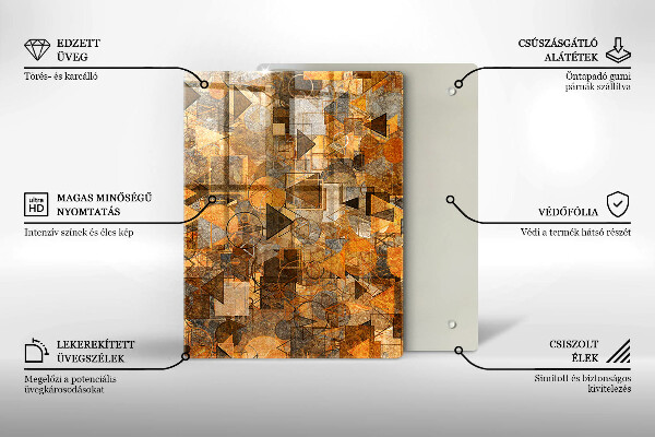 Tabla de cortar de vidrio Gotas de agua