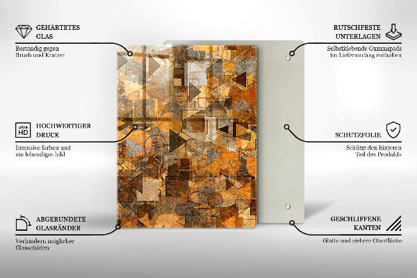 Tabla de cortar de vidrio Gotas de agua