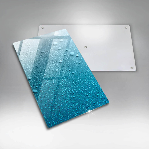 Tabla de cortar de vidrio Gotas de agua