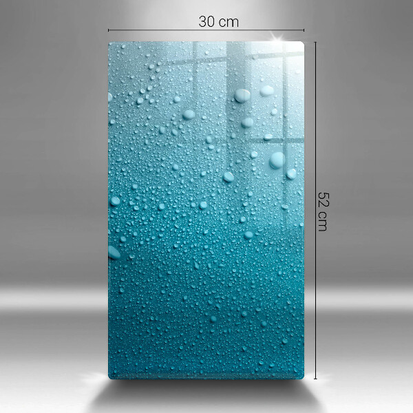 Tabla de cortar de vidrio Gotas de agua