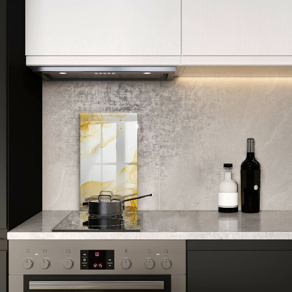 Tabla de cortar de vidrio Abstracción dorada