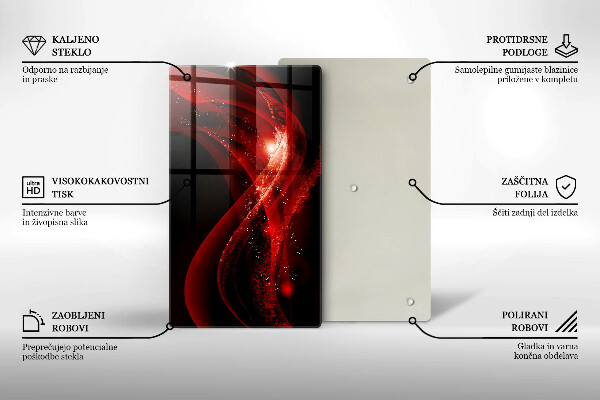 Tabla de cortar de vidrio Abstracción moderna