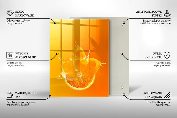 Tabla de cortar de vidrio Estructura metálica