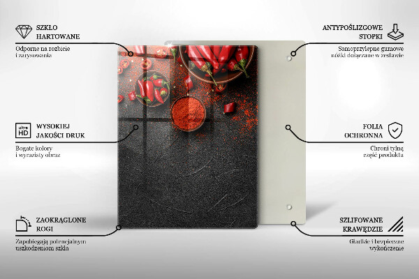 Tabla de cortar de vidrio Textura de mármol con oro