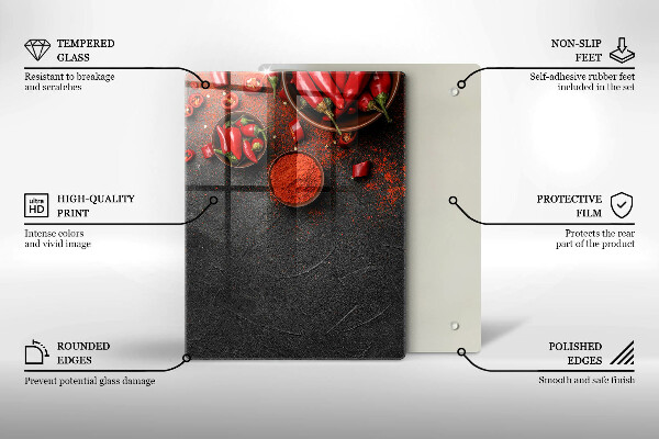 Tabla de cortar de vidrio Textura de mármol con oro