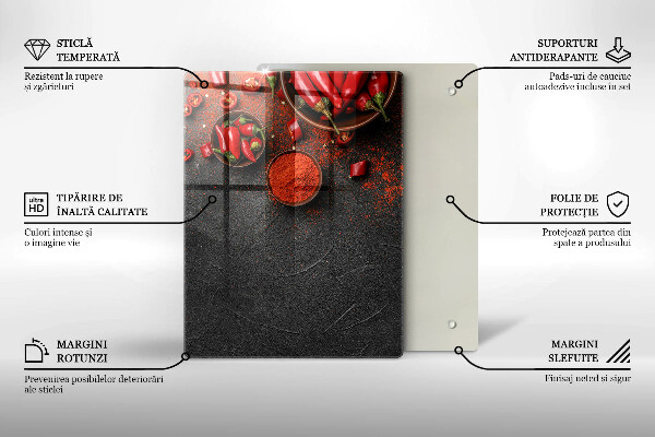 Tabla de cortar de vidrio Textura de mármol con oro