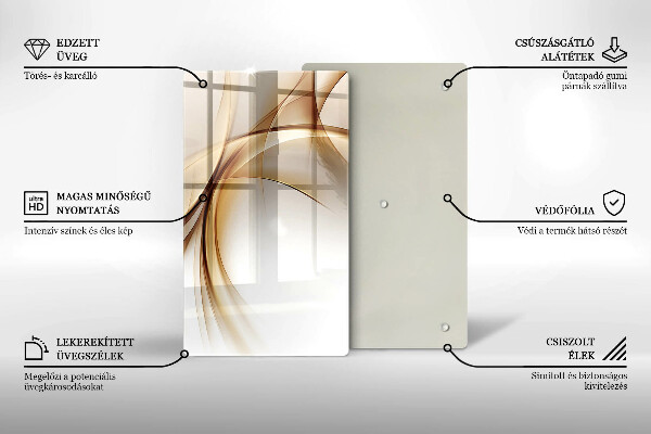 Tabla de cortar de vidrio Formas abstractas