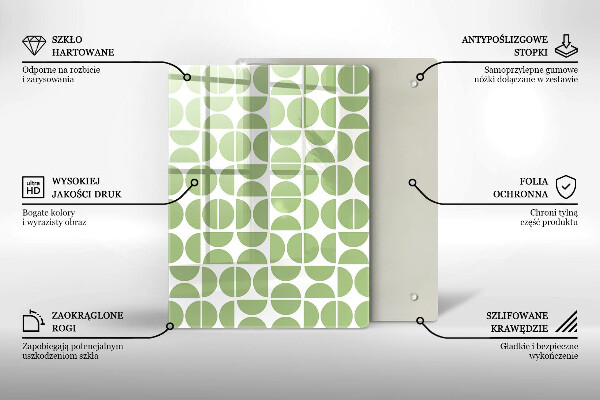 Tabla de cortar de vidrio Formas abstractas