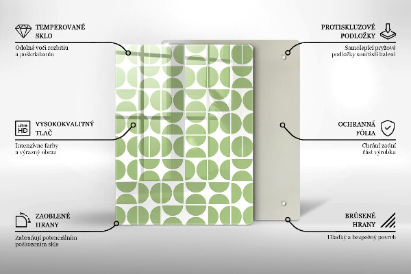 Tabla de cortar de vidrio Formas abstractas