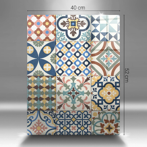 Tabla de cortar de vidrio Azulejos decorativos