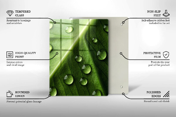 Tabla de cortar de vidrio Azulejos decorativos