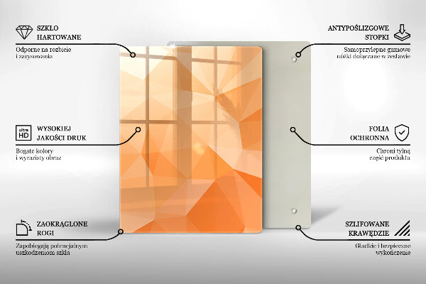 Tabla de cortar de vidrio Abstracción azul marino