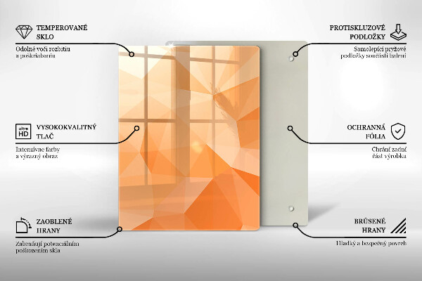 Tabla de cortar de vidrio Abstracción azul marino