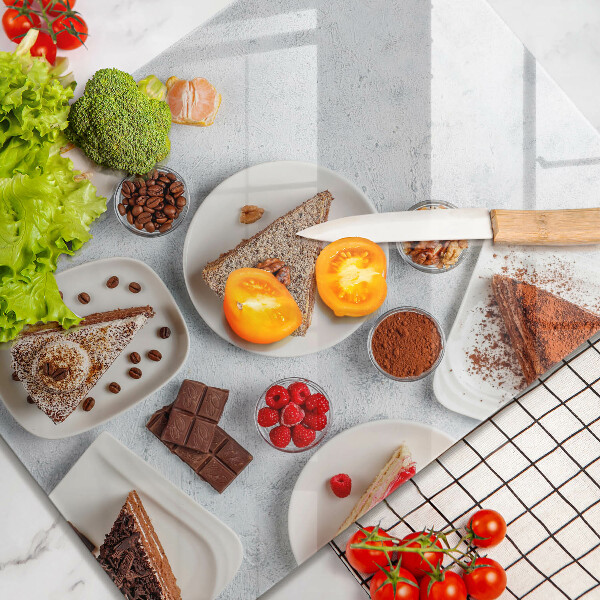 Tabla de cortar de vidrio La dulzura del pastel