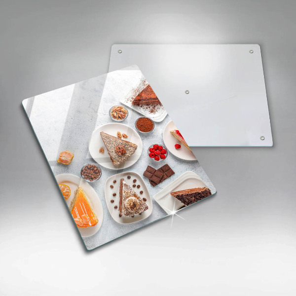 Tabla de cortar de vidrio La dulzura del pastel