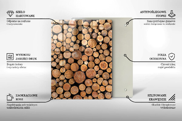 Tabla de cortar de vidrio La dulzura del pastel