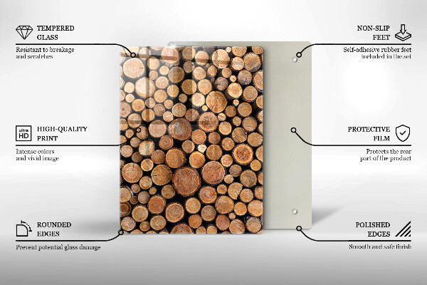 Tabla de cortar de vidrio La dulzura del pastel