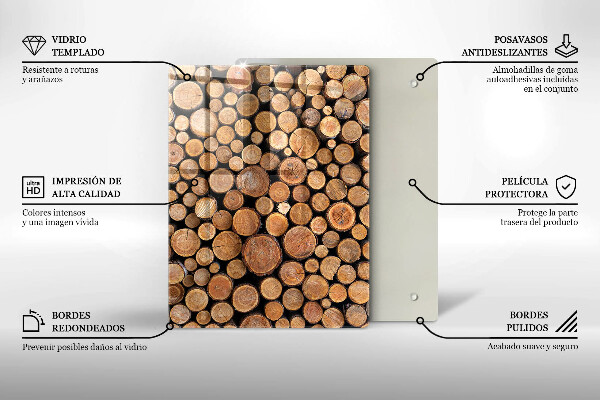 Tabla de cortar de vidrio La dulzura del pastel