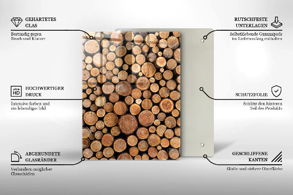 Tabla de cortar de vidrio La dulzura del pastel