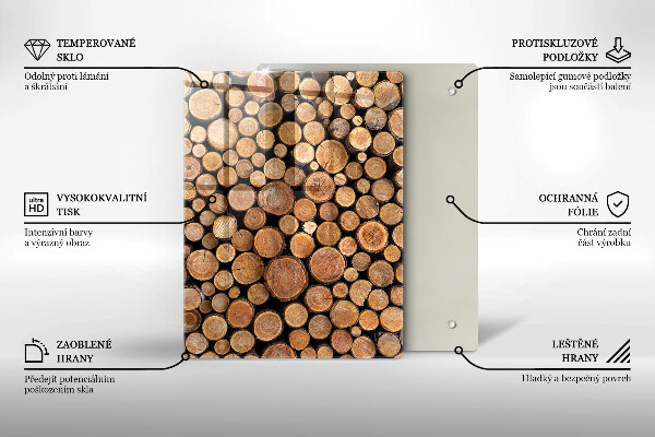 Tabla de cortar de vidrio La dulzura del pastel