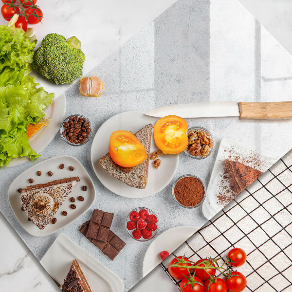 Tabla de cortar de vidrio La dulzura del pastel