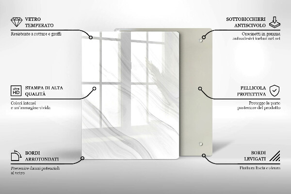 Tabla de cortar de vidrio Especias orientales