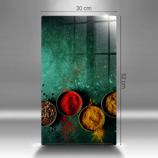 Tabla de cortar de vidrio Especias orientales