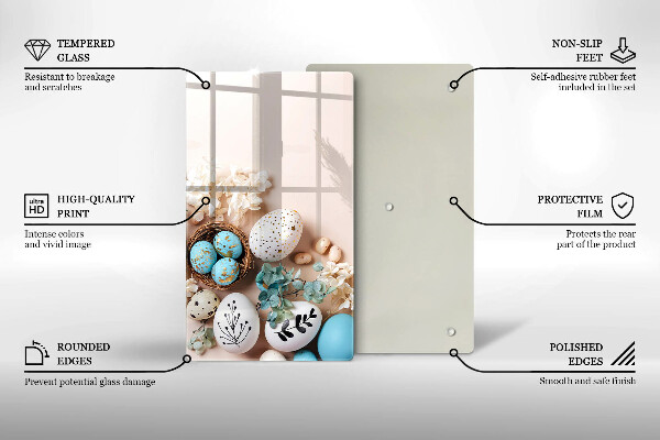 Tabla de cortar de vidrio Decoraciones de pascua