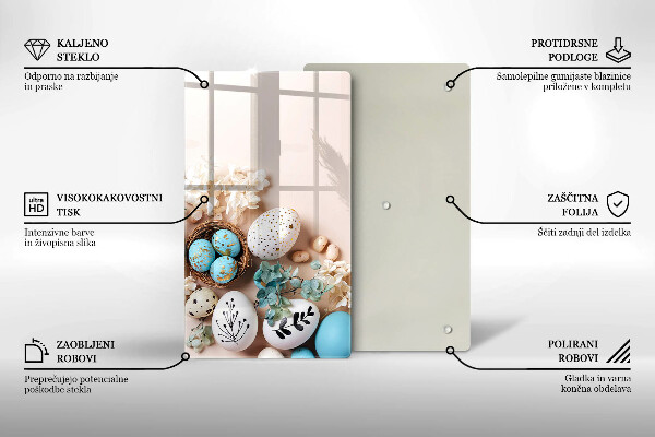 Tabla de cortar de vidrio Decoraciones de pascua