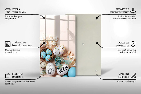 Tabla de cortar de vidrio Decoraciones de pascua