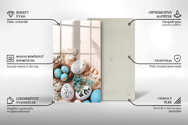 Tabla de cortar de vidrio Decoraciones de pascua