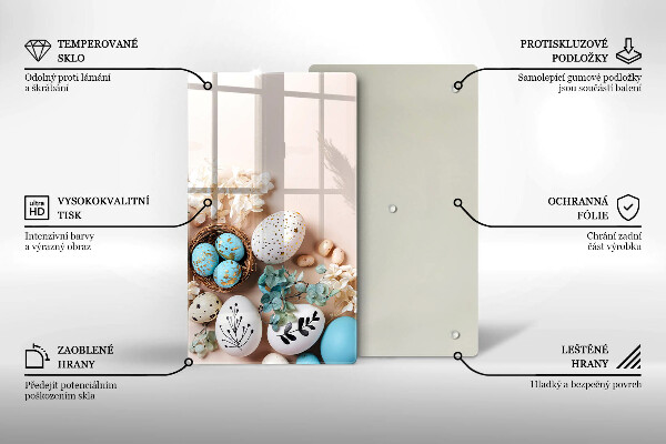 Tabla de cortar de vidrio Decoraciones de pascua