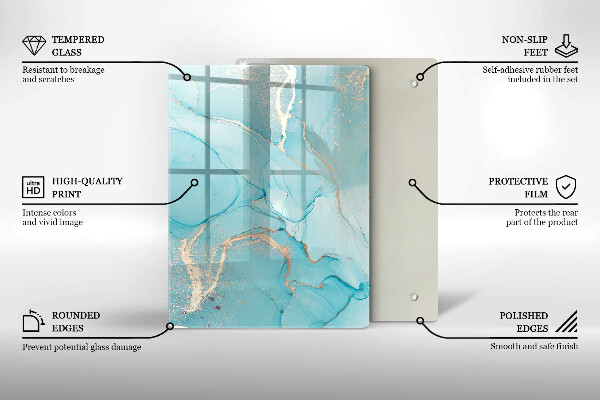 Tabla de cortar de vidrio Decoraciones de pascua
