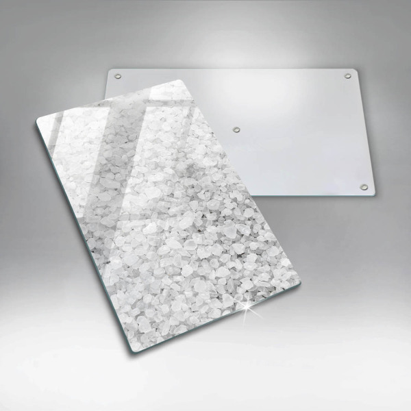 Tabla de cortar de vidrio Cristales de sal