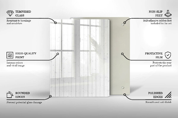 Tabla de cortar de vidrio Frutas navideñas