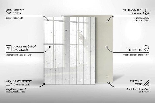 Tabla de cortar de vidrio Frutas navideñas