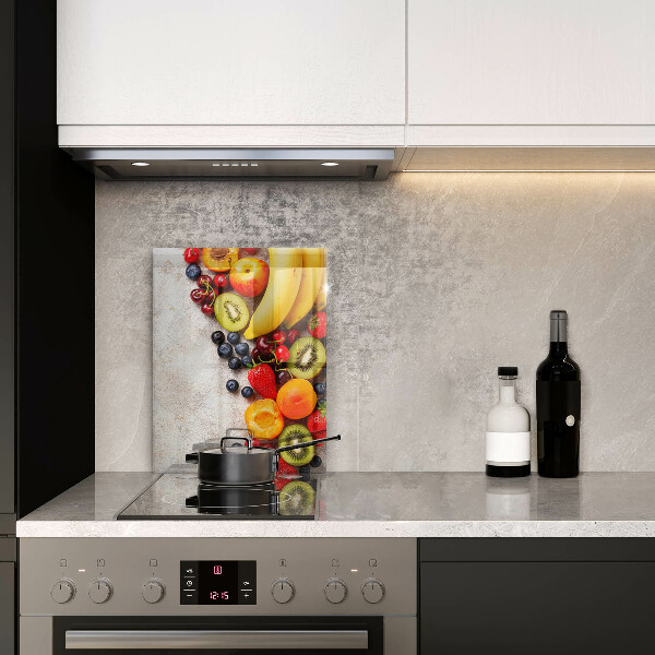 Tabla de cortar de vidrio Frutas navideñas