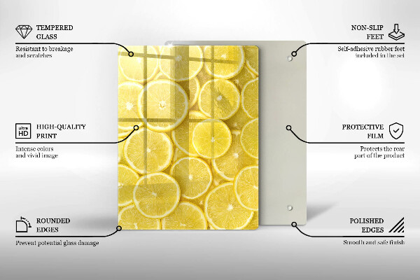 Tabla de cortar de vidrio Caramelos de colores