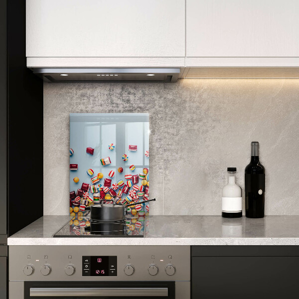 Tabla de cortar de vidrio Caramelos de colores