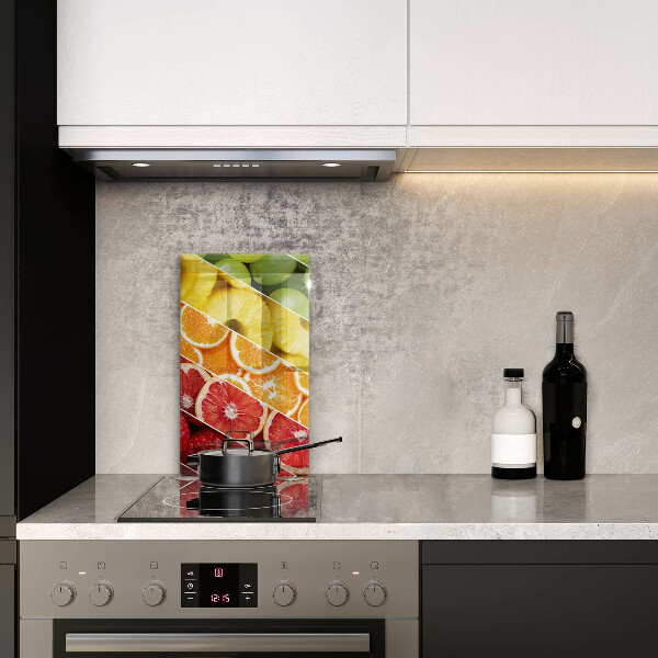 Tabla de cortar de vidrio Frutas coloridas