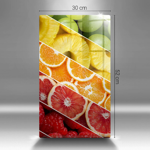 Tabla de cortar de vidrio Frutas coloridas