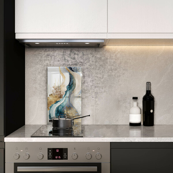 Tabla de cortar de vidrio Mármol colorido