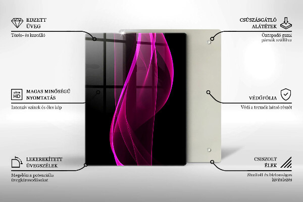 Tabla de cortar de vidrio Ingredientes y especias italianas