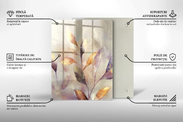 Tabla de cortar de vidrio Verduras en la mesa