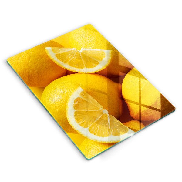 Tabla de cortar de vidrio Limones jugosos