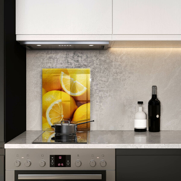 Tabla de cortar de vidrio Limones jugosos