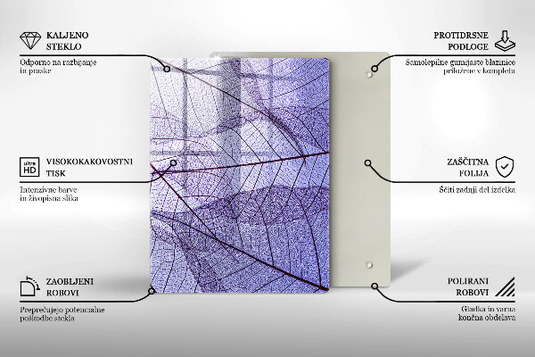 Tabla de cortar de vidrio Verduras y especias
