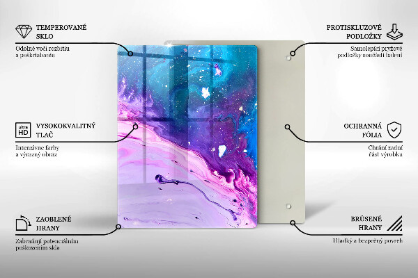 Tabla de cortar de vidrio Frutas y verduras verdes