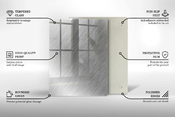 Tabla de cortar de vidrio Patrón de triángulos