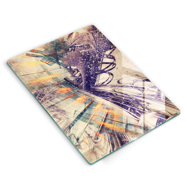 Tabla de cortar de vidrio Composición moderna